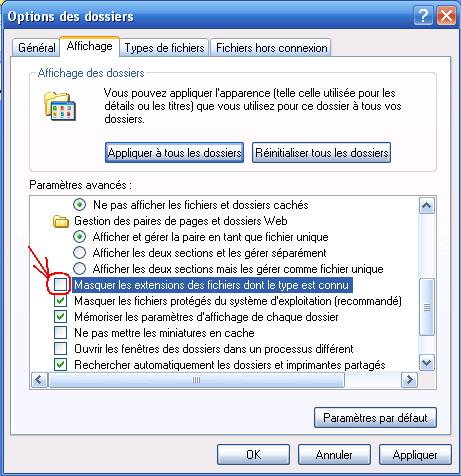 comment modifier l'extension d'un fichier windows 7