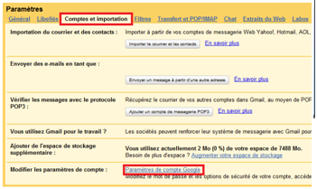 Supprimer un compte Gmail