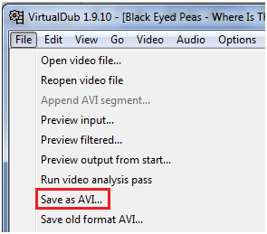 Ouvrir et enregistrer une vidéo avec Virtualdub