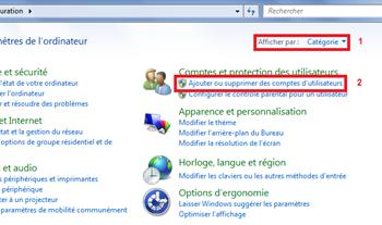 Ajouter un compte utilisateur sous windows 7