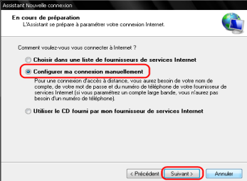 Ajouter une connexion internet sur Windows XP