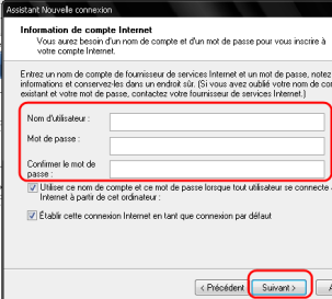 Ajouter une connexion internet sur Windows XP