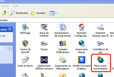 Basculer vers l’affichage classique du panneau de configuration Windows XP