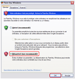 Comment désactiver le pare-feu de Windows XP