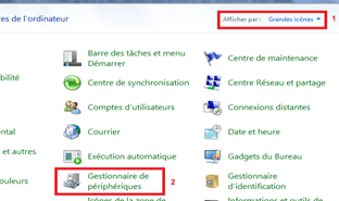 Désinstaller un périphérique sous windows 7