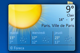 Gadget météo grande taille windows 7