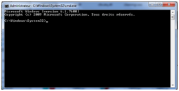 Ouvrir l’invite de commande sous windows 7