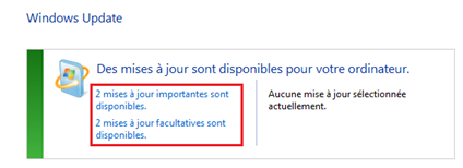 Lancer une mise à jour Windows 7