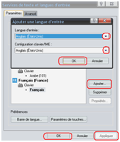 Comment ajouter une langue d'un clavier