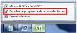 Personnaliser la zone de lancement rapide de windows 7