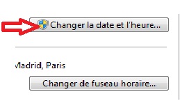 Changer la date et l’heure