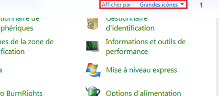 Changer la grandeur d'icone