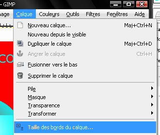 Fonctionnalités globales sur les calques avec GIMP