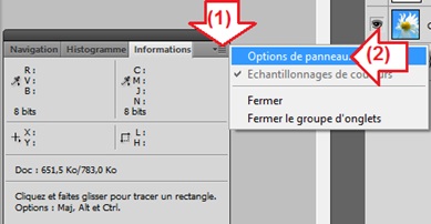 Changer l'unité de mesure Photoshop