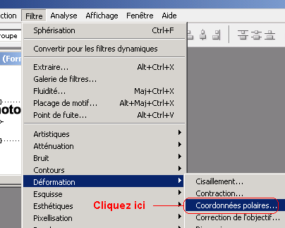 Déformation du texte sous Photoshop