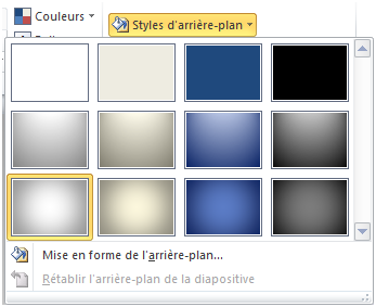 Arrière plan Powerpoint