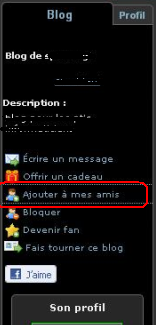 Comment ajouter un ami sur mon blog Skyrock