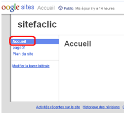 Ajouter une image dans une page google sites