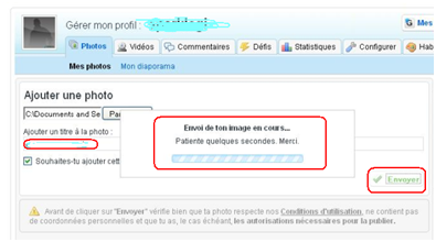 Ajouter mon image sur mon profil Skyrock