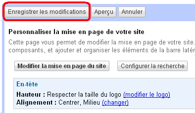 ajouter un pied de la page du site