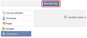 Trouver une application facebook