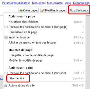 Autoriser des personnes à votre site google sites