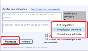 Autoriser des personnes à votre site google sites