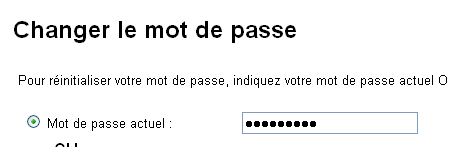 Formulaire pour taper le mot de passe actuel google plus