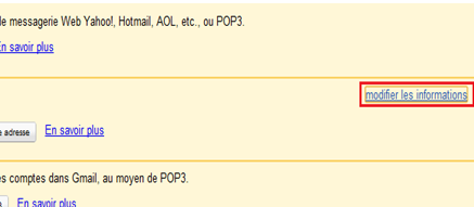 Changer le nom Gmail et ajouter une adresse de secours