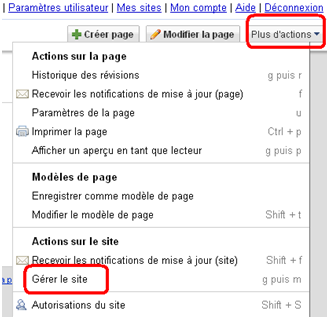 changer le nom de mon site google sites