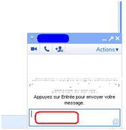 Chatter avec une personne sur Gmail