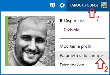 Paramètres du compte Outlook