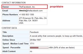 Connaitre le propriétaire d’un site web avec Who.is