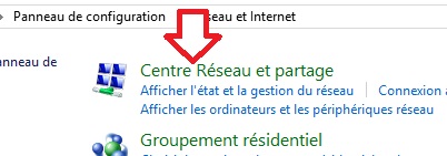 Centre Réseau et partage