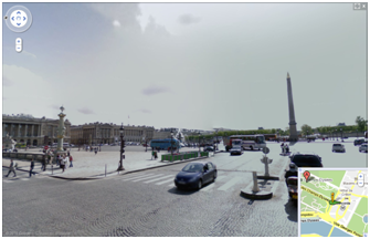 explorer une rue avec Google mapstreetview