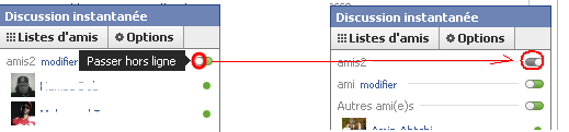 Apparaître hors ligne pour quelques personnes Facebook