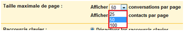 Limiter le nombre d’emails affichés par Gmail
