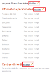 Comment modifier ses informations sur Badoo