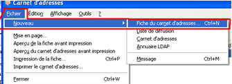 Ajouter un nouveau contact mail sur thunderbird