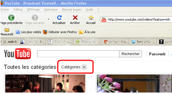 Comment parcourir les vidéos youtube par catégorie
