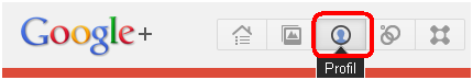 Icone profile de google plus pour accèder aux photos