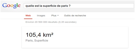 Poser une question à Google