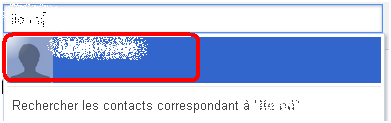 Recherche d’un ami sur google +