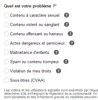 Comment signaler une vidéo sur Youtube