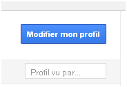 Bouton pour modifier profil google plus