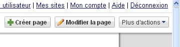 Supprimer une page de site google sites