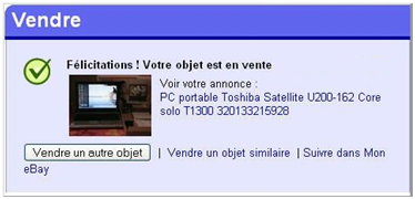 Vendre un produit en ligne avec ebay