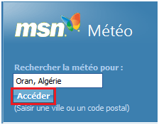 Comment voir la météo de sa région