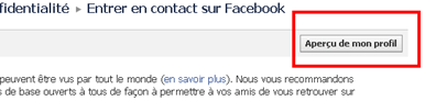 voir mon profil tel qu’il est affiché sur facebook