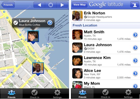 Latitude pour iPhone